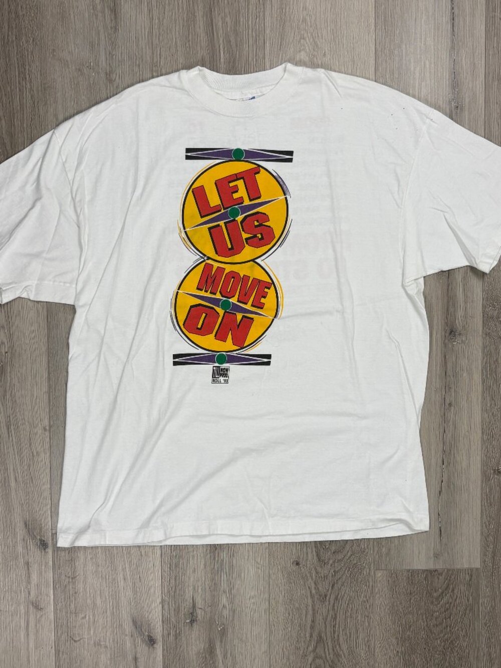 Rare Vintage 1992 "Let Us Move On" Hanes Beefy-T 2XL Single Stitch T-Shirt